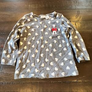 H & M Minnie Mouse Long Sleeved Shirt